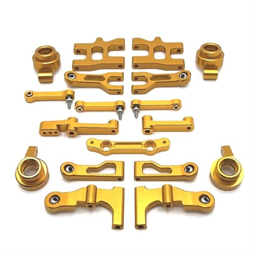 Kompatibel Mit MN Für MN38 1/16 RC Autoteile Zubehör Metall-Upgrade Für Swing Arm Steering Cup Steering Group Set RC-Autozubehörteile(Yellow) von QAWSED