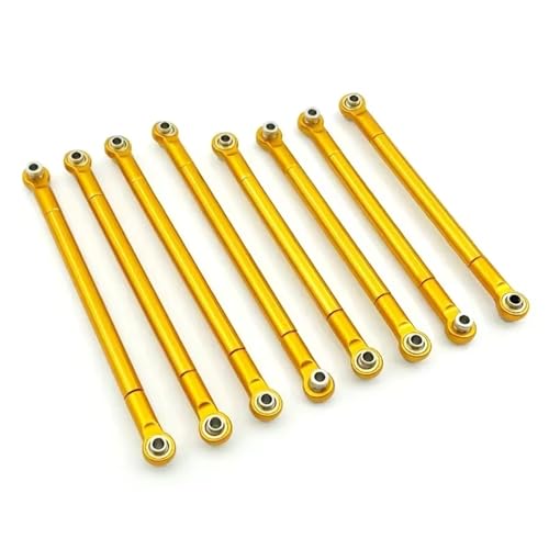 Kompatibel Mit MN86S MN86 MN86KS MN86K Für MN G500 Upgrade Teile 8PCS Metall Zugstange Link Stange Gestänge 1/12 RC Auto Zubehör RC-Autozubehörteile(Yellow) von QAWSED
