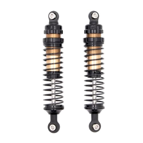 Kompatibel Mit SCX10 CC01 KYX Für Racing 1/10 RC Crawler Auto Upgrade Teile Zubehör 2 Stück 90mm Schwarz Metall Stoßdämpfer RC-Auto Stoßdämpfer von QAWSED