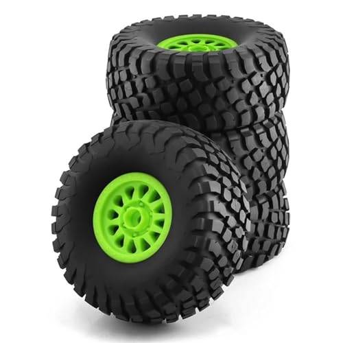 Kompatibel Mit TRAXXAS Für UDR Für ARRMA Für Mojave Für Yikong DF7 FS RC Auto 4 Stück 138 Mm 1/7 Desert Short Course Truck Reifen 17 Mm Radsechskant RC Auto Reifen Felgen(Green) von QAWSED