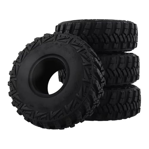 Kompatibel Mit TRX-4 Für Axial Für SCX10 90046 1/10 RC Crawler Auto 120X44mm Weichgummireifen 1,9 Zoll Rad Für Rock Für Geländereifen RC Auto Reifen Felgen von QAWSED