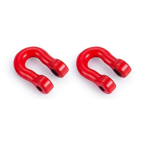 Kompatibel Mit TRX4M Für Bronco Für Defender Upgrade Dekoration Teile 1/18 RC Crawler Auto Anhänger Haken U-Ring Schlepptau RC-Autozubehörteile(1 Pair) von QAWSED