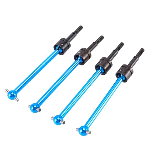 Kompatibel Mit Tamiya DT03 Für TT-02B 4-teiliges Metall-Ersatzteil-Zubehör Für 64-mm-Kardanwellen Mit CVD-Antrieb Antriebswelle RC von QAWSED