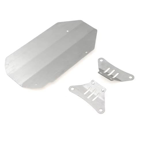 Kompatibel Mit Tamiya Für TT02 1/10 RC Auto, Stahl-Getriebeschutz, Unterfahrschutz, Teile Für Chassis-Rüstung, Upgrade-Zubehör RC-Autozubehörteile(Set) von QAWSED