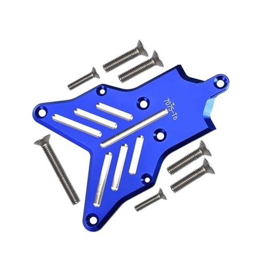 Kompatibel Mit Traxxas Für Sledge 4WD Für Monster Truck 1/8 RC Auto Upgrade-Teile Hinten Für Chassis-Abdeckung Hintere Stoßstangenhalterung Unterfahrschutz 9536 RC-Autozubehörteile(Blue) von QAWSED