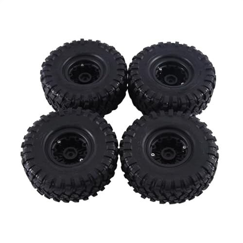 Kompatibel Mit Traxxas Für TRX4 D90 Für Axial Für SCX10 1/10 RC Crawler Auto 120 Mm Metall 1,9 Zoll Beadlock Felge Gummireifen Set RC Auto Reifen Felgen von QAWSED