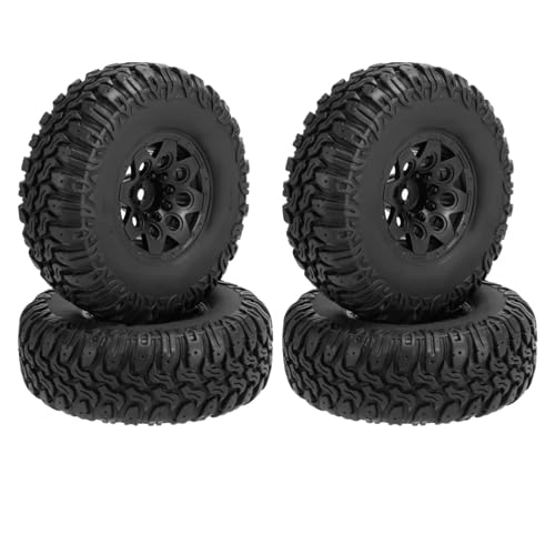 Kompatibel Mit Traxxas Für TRX4 D90 Für Axial Für SCX10 II III Für Redcat 1/10 RC Crawler Car 4PCS 105mm 1,9 Beadlock Felgen-Reifen-Set RC Auto Reifen Felgen von QAWSED