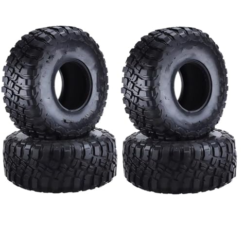 Kompatibel Mit Traxxas Für TRX4 Für TRX6 Für Axial Für SCX10 90046 1/10 RC Crawler 4 Stück 120 Mm 2,2 Mud Grappler Gummireifen Radreifen RC Auto Reifen Felgen von QAWSED