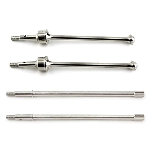 Kompatibel Mit Traxxas Für UDR Für Unlimited Für Desert Für Racer 1/7 RC-Autoteile Stahl-Antriebswelle Vorne Hinten CVD 8539 8550 8553 Antriebswelle RC(Silver,1set) von QAWSED