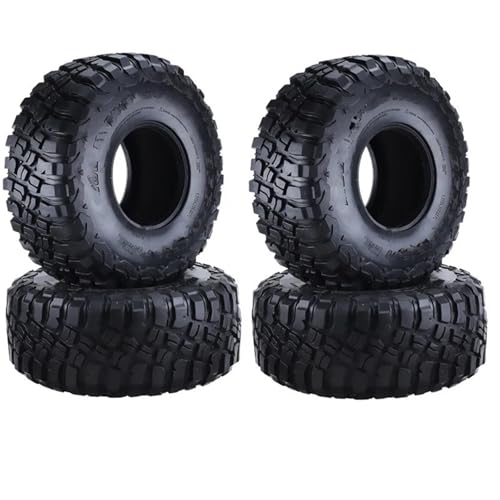 Kompatibel Mit Traxxas TRX4 TRX6 Für Axial SCX10 90046 Für Wraith 1/10 RC Crawler Car 4 PCS 120Mm 2.2 Schlammgreifer Gummireifen Radreifen RC Auto Reifen Felgen von QAWSED