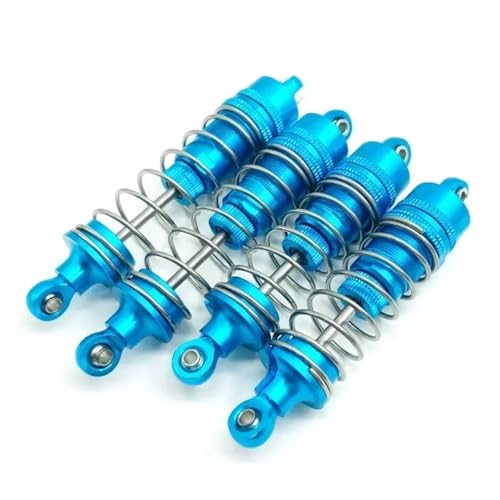 Kompatibel Mit WLtoys 104001 1/10 Fernbedienungsauto-Upgrade-Teile, Ersatzzubehör, 4-teiliger Stoßdämpfer Aus Metall RC-Auto Stoßdämpfer(Blue) von QAWSED