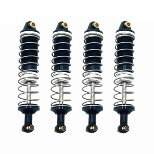 Kompatibel Mit WLtoys 104006 104010 104020 104026 1/10 Fernbedienung Autoteile Metall Upgrade Hydraulischer Stoßdämpfer RC-Auto Stoßdämpfer(Black) von QAWSED