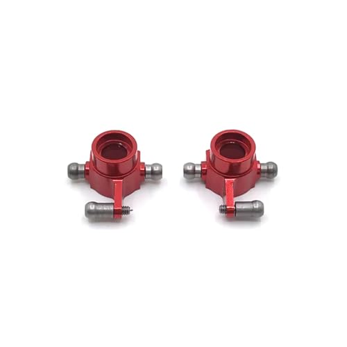 Kompatibel Mit WLtoys 284131 K969 K979 K989 K999 P929 P939 1/28 RC Auto Teile Zubehör Metall Upgrade Hintere Lenkung Tasse RC-Autozubehörteile(Red) von QAWSED