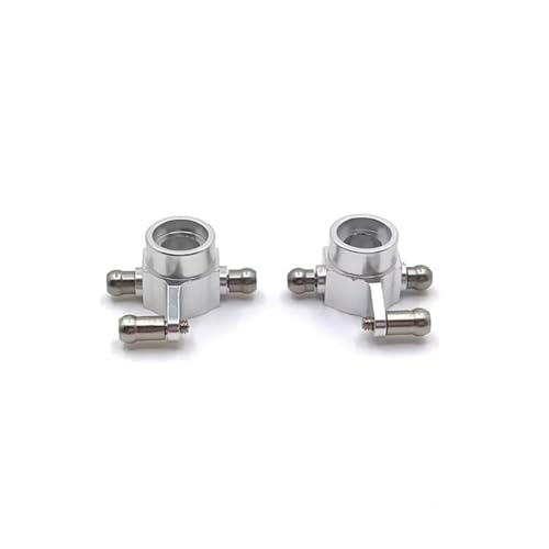 Kompatibel Mit WLtoys 284131 K969 K979 K989 K999 P929 P939 1/28 RC Auto Teile Zubehör Metall Upgrade Hintere Lenkung Tasse RC-Autozubehörteile(Silver) von QAWSED