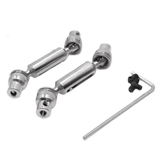 Kompatibel Mit WPL 1/10 C74 1/16 Fernbedienungsauto-Upgrade-Teile Modifikationszubehör Metall-Antriebswellen Vorne Und Hinten Antriebswelle RC von QAWSED