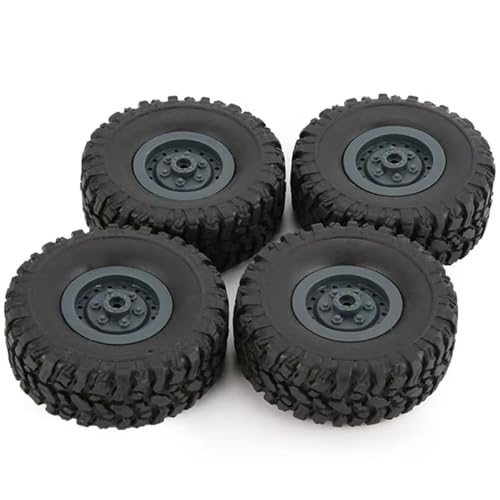 Kompatibel Mit WPL B-1/B-24/C-14/C-24/B-16 1/16 RC Für Klettern Crawler Auto LKW Für Modell Ersatzteile 4 Stück Gummi Felge Reifen Reifen RC Auto Reifen Felgen von QAWSED