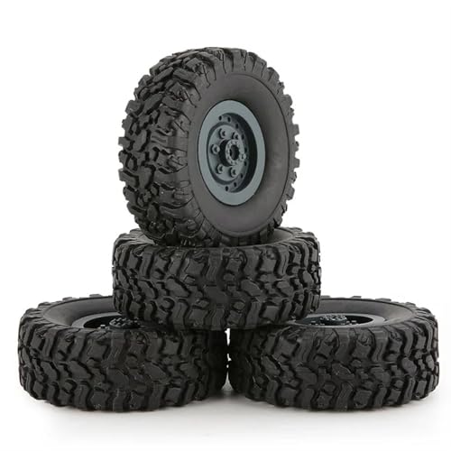 Kompatibel Mit WPL B-1 B-24 C-14 C-24 B-16 1/16 RC Für Climbing Crawler Auto LKW Modell Ersatzteile 4Stk Gummifelge Reifen RC Auto Reifen Felgen von QAWSED
