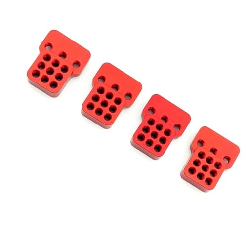 Kompatibel Mit WPL B1 B14 B16 B24 C14 C24 B36 Für MN D90 D91 RC Autoteile Metall Verstellbare Stoßdämpferhalterung Extender Für Sitz RC-Autozubehörteile(Red) von QAWSED