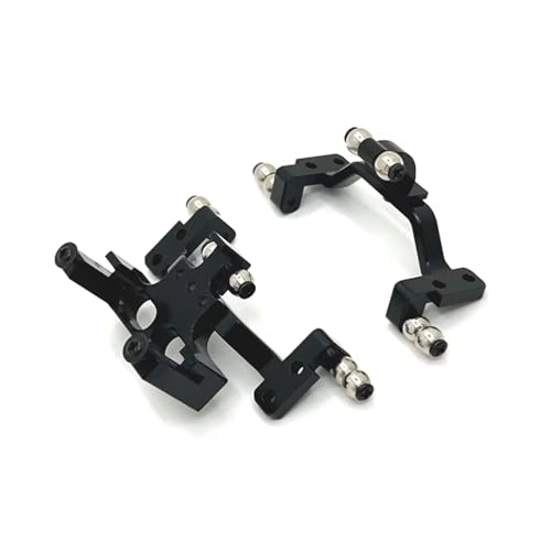 Kompatibel Mit WPL C64 1/16 RC Autoteile Zubehör Metall Upgrade Vorder- Und Hinterstange Für Sitzservo Für Sitz Fixiert RC-Autozubehörteile(Black) von QAWSED