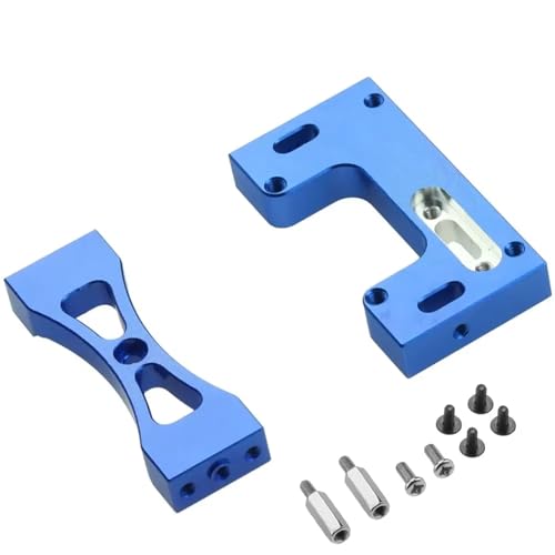 Kompatibel Mit WPL Für MN D90 99S 1/16 RC -Auto -Upgrade Teile Zubehör Metalllenkung Servo Fixed Mount Bracket RC-Autozubehörteile(Blue) von QAWSED
