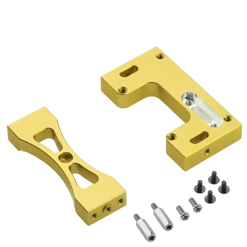Kompatibel Mit WPL Für MN D90 99S 1/16 RC -Auto -Upgrade Teile Zubehör Metalllenkung Servo Fixed Mount Bracket RC-Autozubehörteile(Yellow) von QAWSED