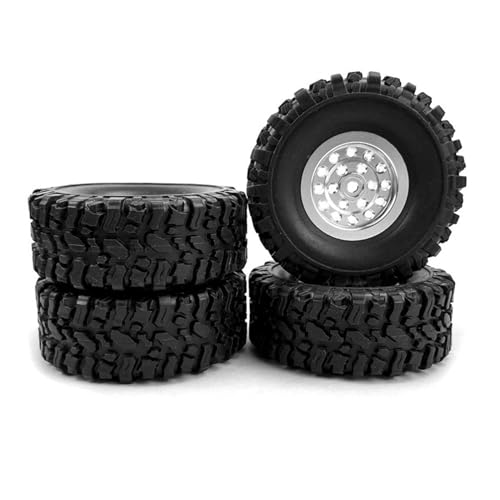 QAWSED Kompatibel Mit C14 C24 C34 C44 B14 B24 Für MN D90 D91 MN99S RC Auto Upgrade Teile Metall Felge Reifen Reifen Set Zubehör RC Auto Reifen Felgen von QAWSED
