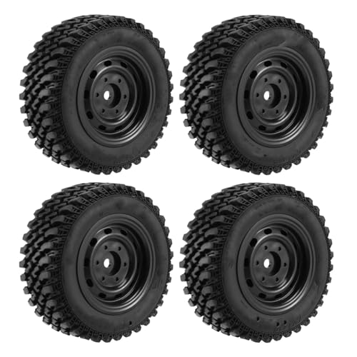 QAWSED Kompatibel Mit MN128 MN86 MN86S MN86K MN86KS Für MN Für G500 1/12 RC Auto Upgrade Teile Zubehör 80 Mm Gummireifen Reifen 4 Stück RC Auto Reifen Felgen von QAWSED