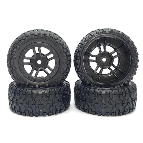 QAWSED Kompatibel Mit Pxtoys 9301 9301E Für Enoze 9301 9301E 1/18 RC Auto Ersatzteile Zubehör 4Pcs Reifen Reifen Rad PX9300-22 RC Auto Reifen Felgen von QAWSED
