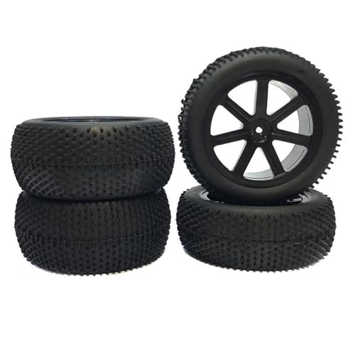 QAWSED Kompatibel Mit Remo Für Hobby Für Smax 1621 1625 1631 1635 1651 1655 4 Stück 87 Mm Große Reifen Reifenrad 1/16 RC Auto-Upgrade-Teile RC Auto Reifen Felgen von QAWSED