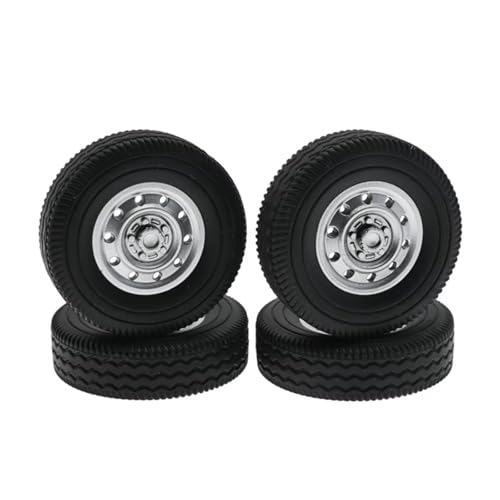 QAWSED Kompatibel Mit WPL D12 Für Mini 1/16 RC Drift Truck Auto Upgrade Ersatzteile Ersatzzubehör 4 Stück Gummirad Reifen Reifen RC Auto Reifen Felgen von QAWSED
