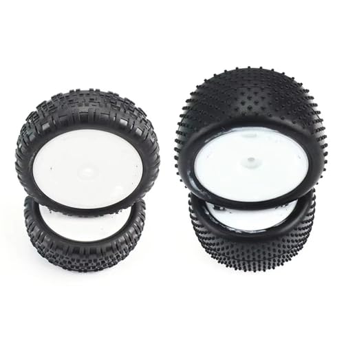 QAWSED Kompatibel Mit Wltoys 104001 1/10 RC Car Upgrade Teile Zubehör 4 Stück Vorder- Und Hinterrad Gummi + Kunststoffreifen Reifen RC Auto Reifen Felgen von QAWSED