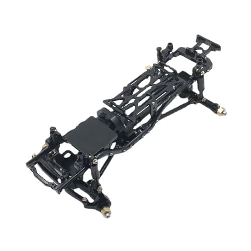 QAWSED RC Autozubehör Für Axial 1/24 Für SCX24 90081 RC Teile Metall Upgrade Modifizierten Rahmen Upgrades Teile Ersatz Zubehör(Black) von QAWSED