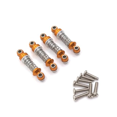 QAWSED RC Autozubehör Für WLtoys 1/28 284131 K969 K979 K989 K999 P929 P939 RC Metall Upgrade Einstellbare Stoßdämpfer Änderung Zubehör(Yellow) von QAWSED