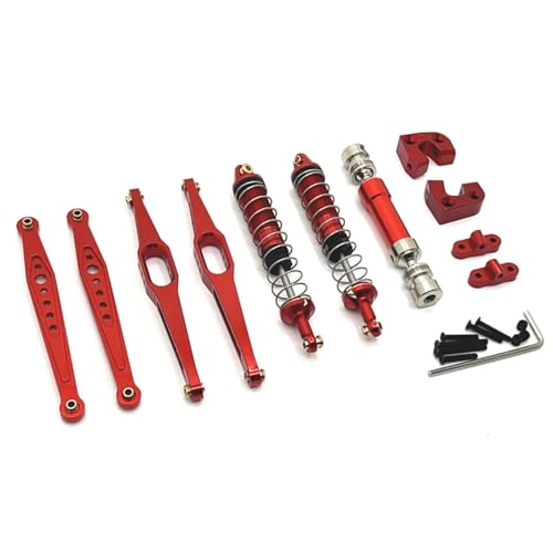 QAWSED RC Autozubehör Für Wltoys 124006 12423 12427 12428 12429 1/12 RC Metall Upgrade Kit Änderung Zubehör(Red) von QAWSED