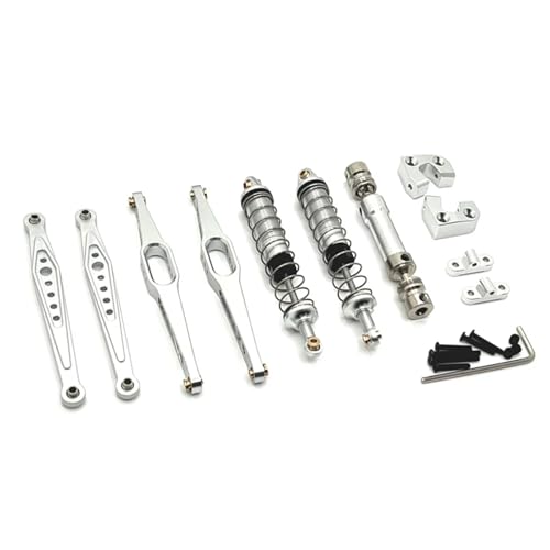 QAWSED RC Autozubehör Für Wltoys 124006 12423 12427 12428 12429 1/12 RC Metall Upgrade Kit Änderung Zubehör(White) von QAWSED