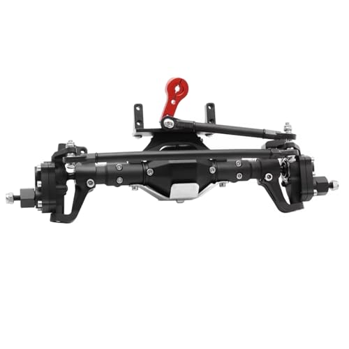 QAWSED Vorder Hinterachse RC Kompatibel Mit Axial Für SCX10 II 90046 90047 D90 1/10 RC-Teile Für Rock Crawler-Autos, CNC-gesteuertes Portalachsen-Spiralgetriebe von QAWSED