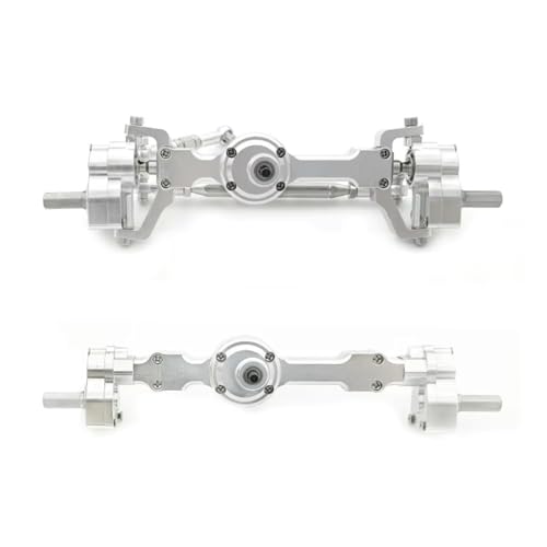 QAWSED Vorder Hinterachse RC Kompatibel Mit MN Für MN99S Für MN98 D90 D91 D99 D99S MN90 1/12 RC-Autos Upgrades Teile CNC Metall Vorne Hinten Portalachse von QAWSED