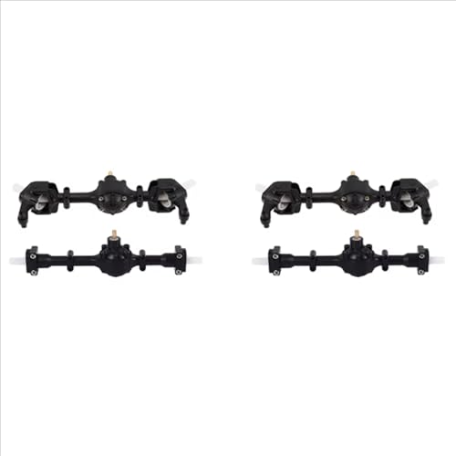 QAWSED Vorder Hinterachse RC Kompatibel Mit WPL B1 B14 B24 C14 C24 C34 C44 1/16 RC-Autos, Upgrade-Teile, Modifikation, Ersatzgetriebe, Vorder- Und Hinterachse von QAWSED