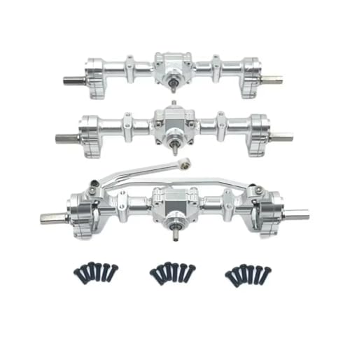 QAWSED Vorder Hinterachse RC Kompatibel Mit WPL B16 B36 1/16 RC-Auto-Upgrade-Teile, Modifikationszubehör, Metall-Vorder-/Mitte-/Hintertürachsen, Sechsradantrieb QAWSED Vorder Hinterachse RC Kompatibel Mit WPL B16 B36 1/16 RC-Auto-Upgrade-Teile, Modifikationszubehör, Metall-Vorder-/Mitte-/Hintertürachsen, Sechsradantrieb von QAWSED