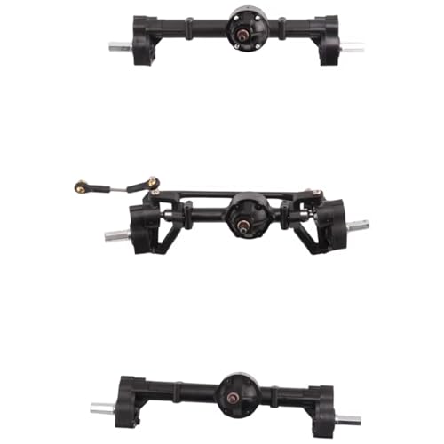 QAWSED Vorder Hinterachse RC Kompatibel Mit WPL B16 B36 6X6 6WD 1/16 RC-Auto-Upgrade-Teile, Ersatzzubehör, 3-teiliges Portalachsen-Set Vorne, Hinten Und Mittig von QAWSED