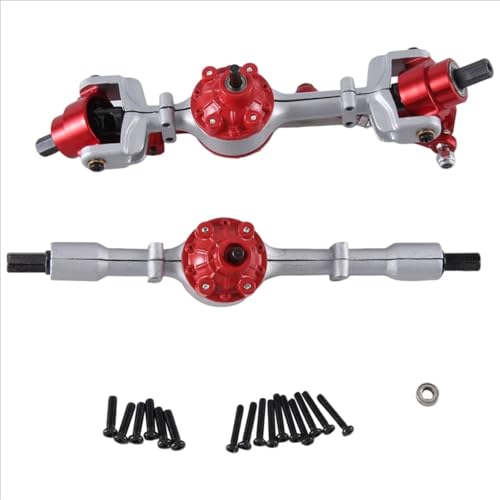 QAWSED Vorder Hinterachse RC Kompatibel Mit WPL C14 C24 B14 B24 B16 B36 1/16 RC-Autos, Upgrades, Teile, Ersatzzubehör, Vorder- Und Hinterachse von QAWSED
