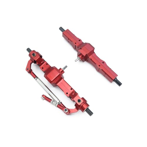 QAWSED Vorder Hinterachse RC Kompatibel Mit WPL C14 C24 B14 C74 C74-1 B24 B16 B36 RC-Auto-Upgrade-Teile, Modifikationszubehör, Metall, Vorder- Und Hinterachse von QAWSED