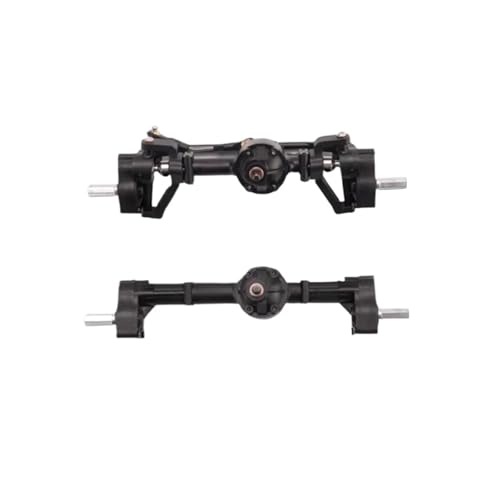 QAWSED Vorder Hinterachse RC Kompatibel Mit WPL C14 C24 C24-1 C34 C44 B14 B24 1/16 RC-Auto-Upgrade-Teile, Modifikation, Ersatzteil, 2-teilige Portalachse Vorne Und Hinten von QAWSED
