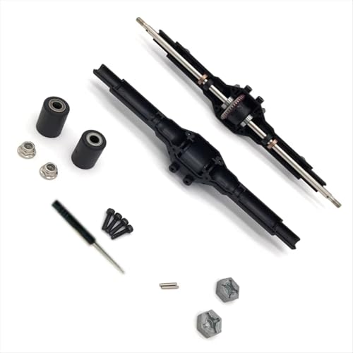 QAWSED Vorder Hinterachse RC Kompatibel Mit Wltoys 12428 12423 Fernbedienung Auto Upgrade Teile Ersatz Zubehör Hinterachse Differential Getriebe von QAWSED