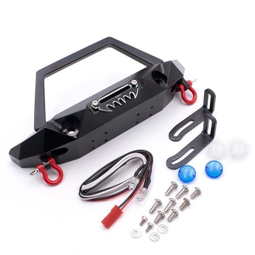 RC-Autostoßstange Kompatibel Mit Axial Für SCX10 II 90046 90047 Für TRX4 1/10 RC Crawler Auto Metall Frontstoßstange Mit Lichtern Lampe Upgrades Teile Zubehör RC-Autostoßstange Kompatibel Mit Axial Für SCX10 II 90046 90047 Für TRX4 1/10 RC Crawler Auto Metall Frontstoßstange Mit Lichtern Lampe Upgrades Teile Zubehör von QAWSED