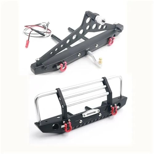 RC-Autostoßstange Kompatibel Mit Axial Für SCX10 II III Für Traxxas Für TRX4 Gen8 1/10 RC Crawler Car Aluminium Frontstoßstange Hinten Set Upgrades Teile von QAWSED