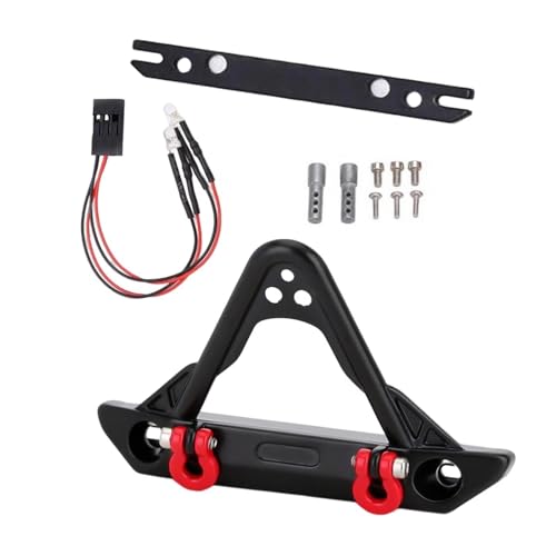 RC-Autostoßstange Kompatibel Mit Axial Für SCX24 Für Wrangler Für JLU Für Gladiator Für Deadbolt 1/24 RC Crawler Car Upgrade-Teile Frontstoßstange Mit Lichtern(Bumper B) von QAWSED