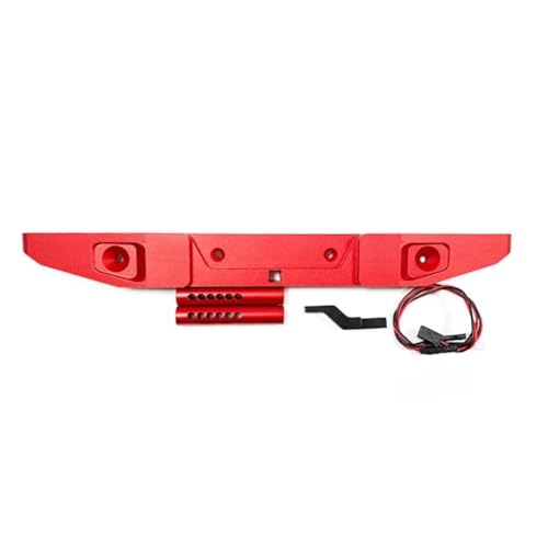 RC-Autostoßstange Kompatibel Mit Axial SCX6 1/6 RC-Autoteil, RC-Auto, Aluminiumlegierung, Langlebige Heckstoßstange, RC-Upgrade-Teil, RC-Heckstoßstange Mit Licht von QAWSED