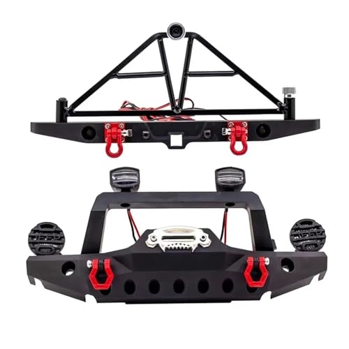 RC-Autostoßstange Kompatibel Mit Axial TRX4 SCX10 1/10 RC-Autoteil RC-Autozubehör Metall-Front-Heckstoßstange RC-Upgrade-Teil RC-Frontstoßstange von QAWSED
