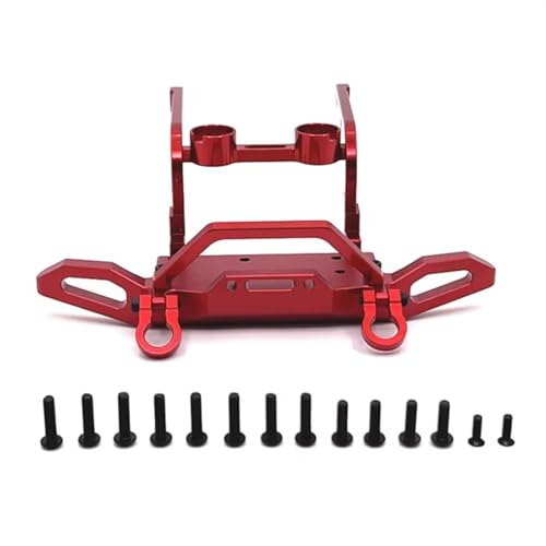 RC-Autostoßstange Kompatibel Mit MJX H12Y H12Y+ 1/12 RC-Auto-Upgrade-Zubehör Stabiles Performance-RC-Auto-Upgrade-Frontstoßstangen-Kit(Red) von QAWSED